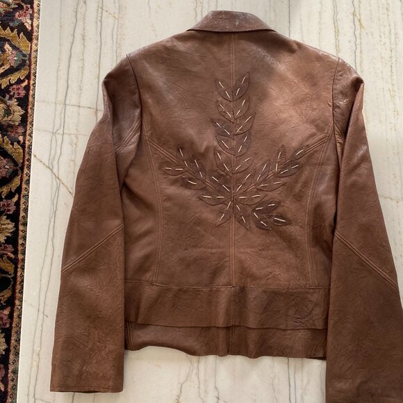 People Like Frank Leather Jacket Sz M - Picture 5 of 10